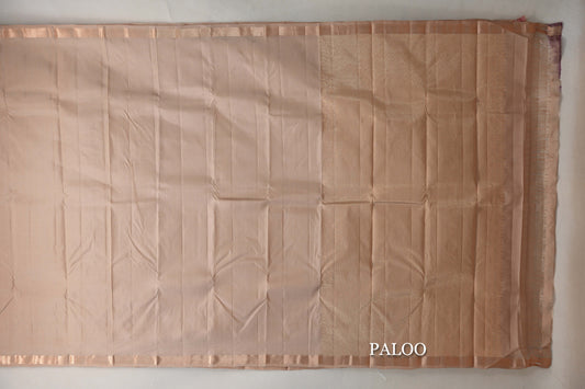 Dark Beige Light Weight Kanjivaram Silk Saree SS9629