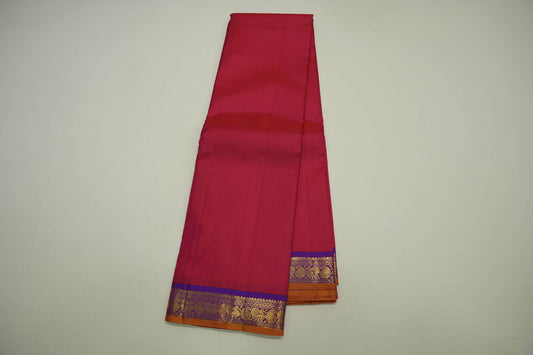 Plain vintage kanchipuram silk saree