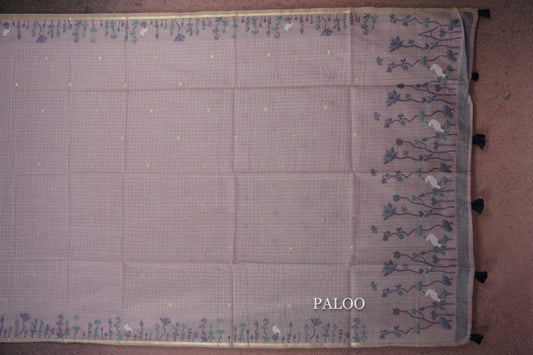 Online semi tussar silk saree paloo