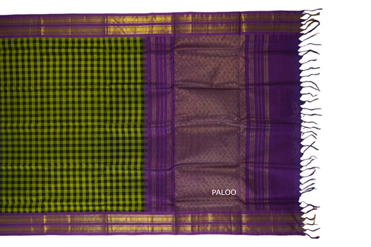 vintage silk cotton saree paloo