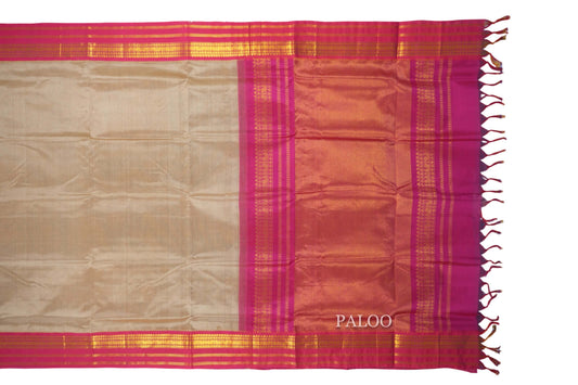 vintage silk cotton saree paloo