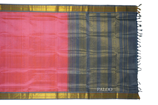 vintage silk cotton saree paloo