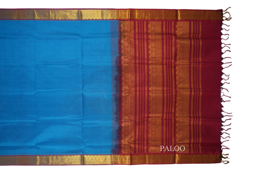 vintage silk cotton saree paloo
