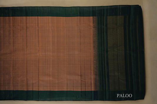 Biscuit Colour Kanjivaram silk Saree paloo