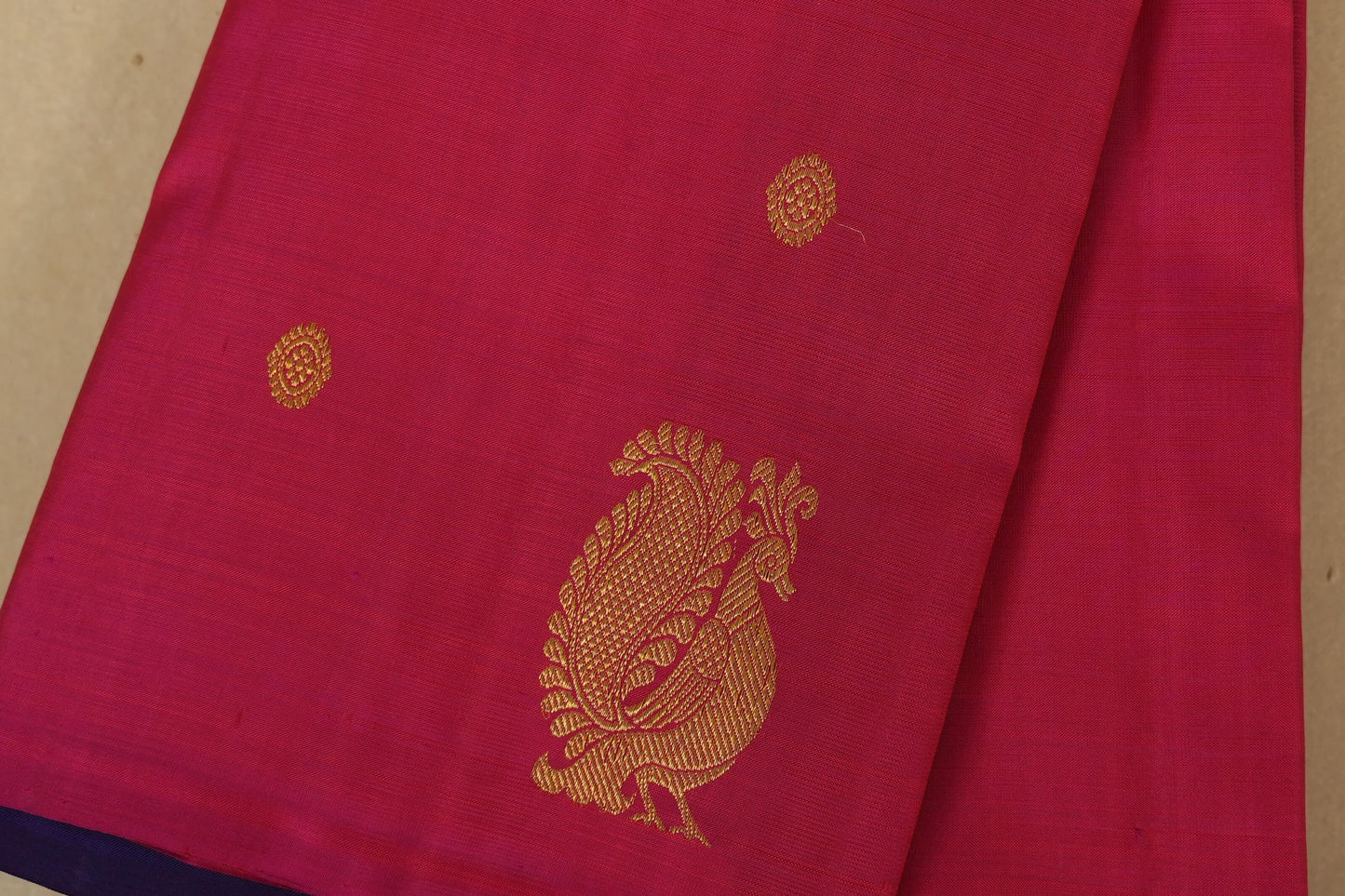 Pink Vintage Kanjivaram Silk Saree body