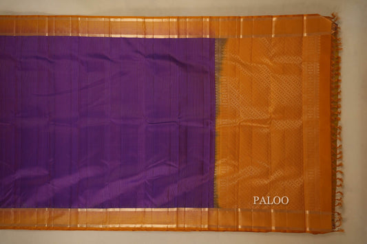 Magenta Lightweight Kanjivaram Saree paloo