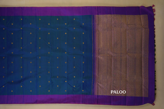 vintage kanjivaram silk saree paloo