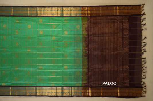 vintage silk cotton saree paloo