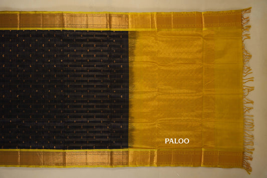vintage silk cotton saree paloo