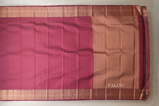 Dark magenta Light Weight Kanchipuram Silk Saree SS8796
