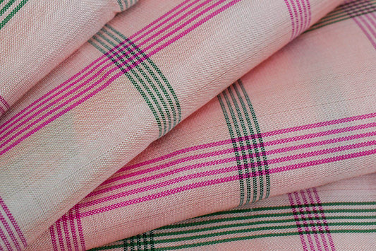 Checked Kanjivaram silk saree SS4536