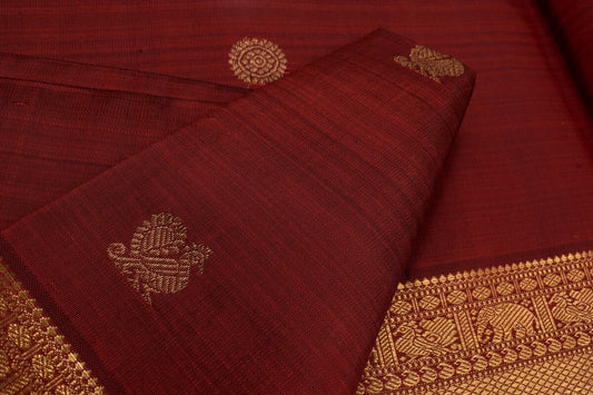 Maroon Wedding Kanjivaram Silk Saree RB001