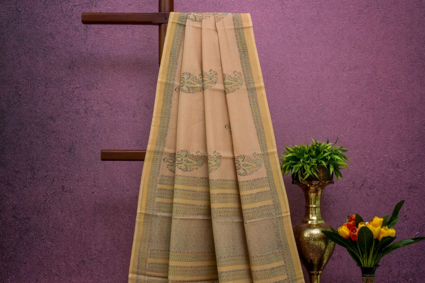 Block print Cotton Saree SS4733