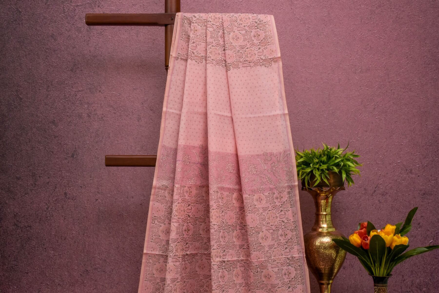 Block print Cotton Saree SS4729