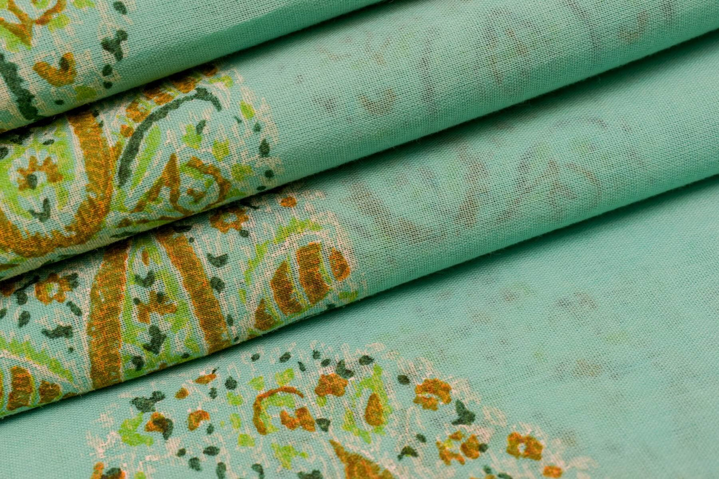 Hand Block print Cotton Saree