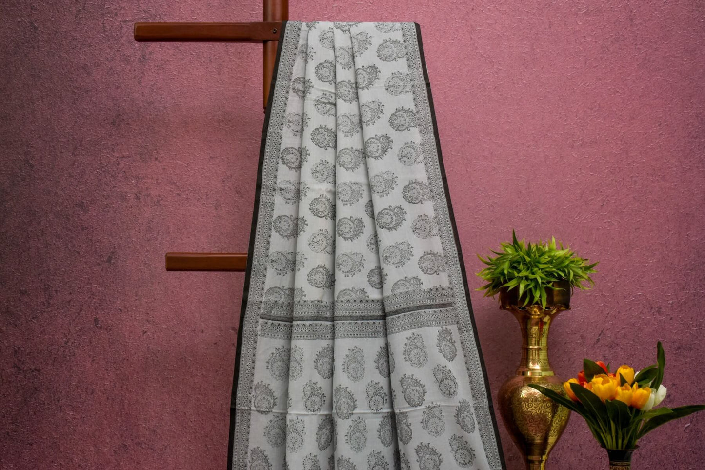 Block print Cotton Saree SS4745