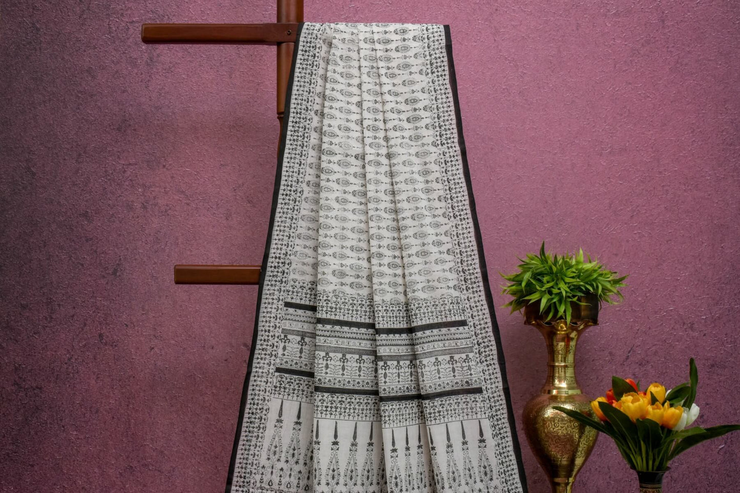 Block print Cotton Saree SS4755