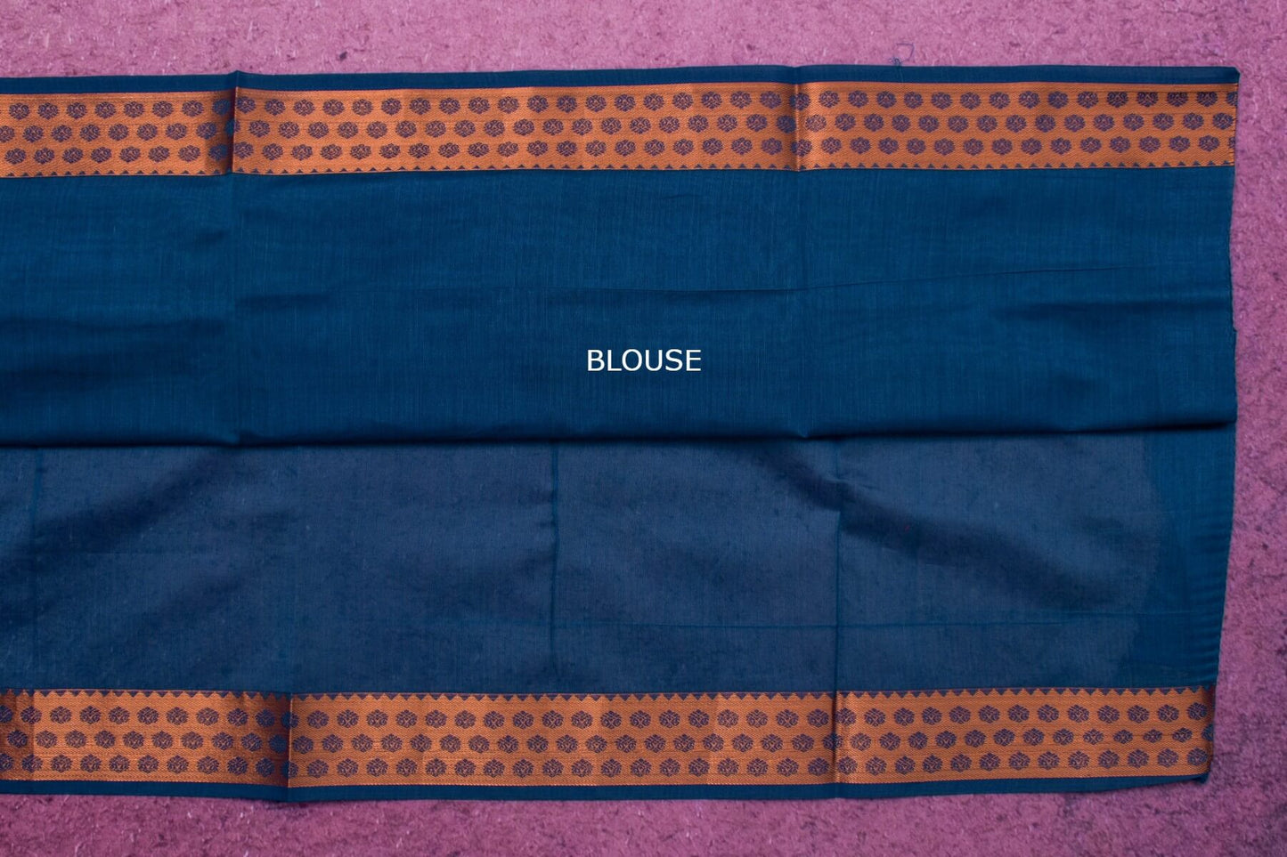 Blue Kora Cotton Saree SS4816