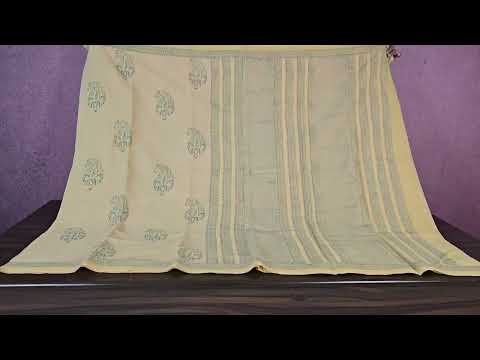 Block print Cotton Saree SS4733