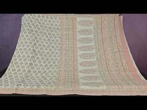 Block print Cotton Saree SS4752