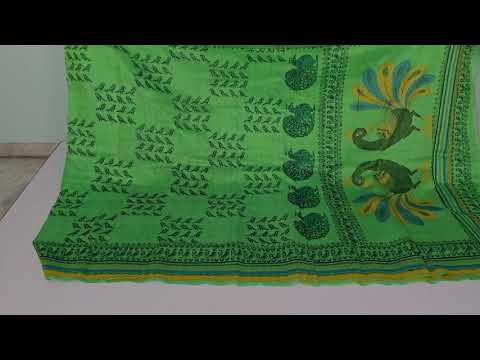 Linen cotton saree SH005