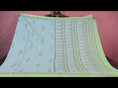 Block print Cotton Saree SS4742