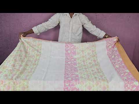 Block print Cotton Saree SS4751