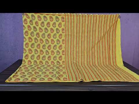 Block print Cotton Saree SS4732