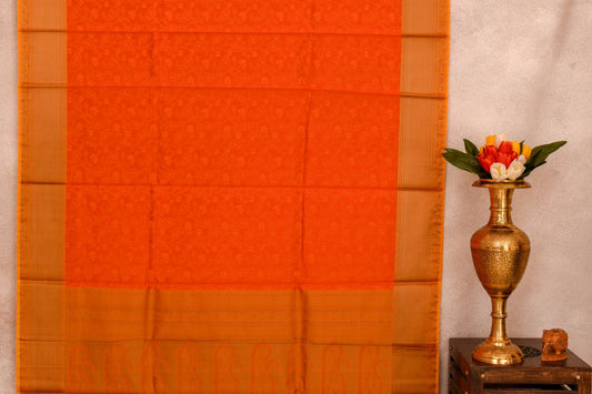 Orange Silk cotton saree SS3262
