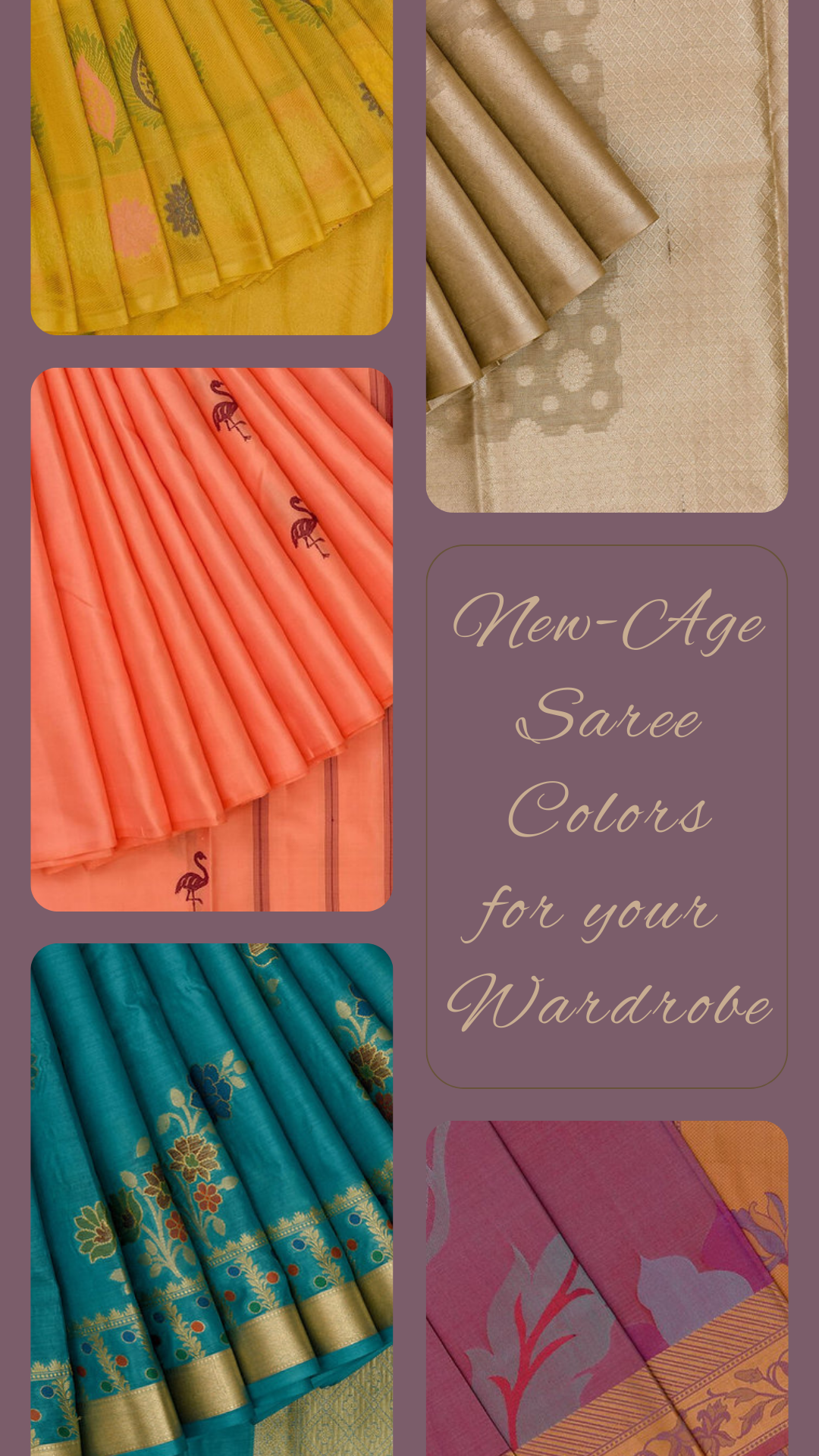 New-age saree colors for your wardrobe !