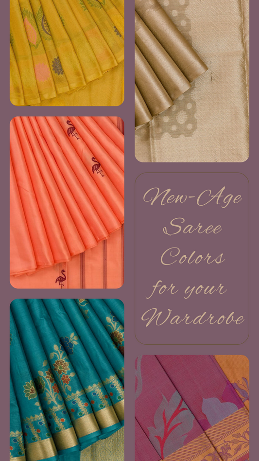 New-age saree colors for your wardrobe !