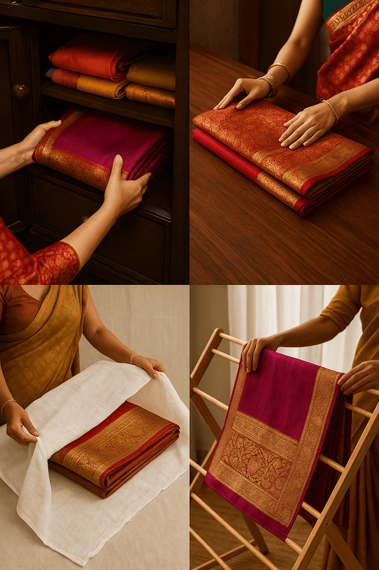 How to store silk sarees so they last for generations