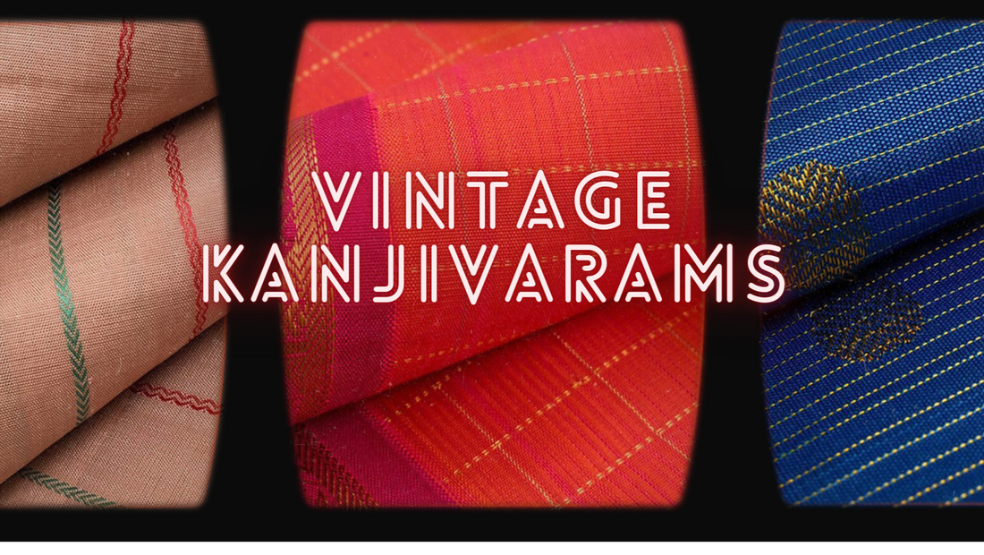 Vintage Kanjivaram patterns
