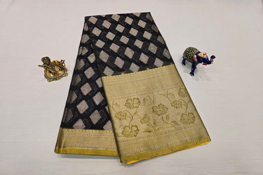 Blended cotton saree SS4062