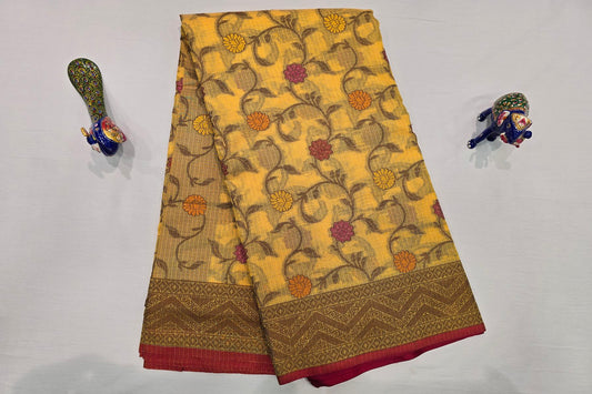 Blended cotton saree SS4084