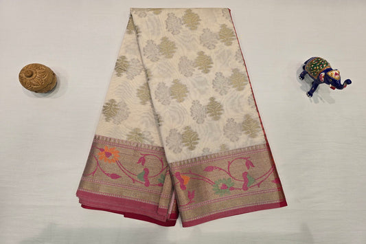 Blended cotton saree SS4096