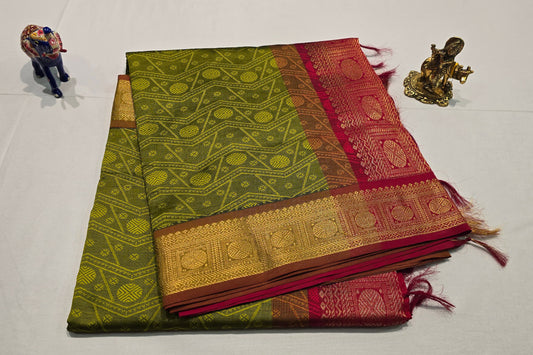 Semi Silk Cotton Saree SS5754