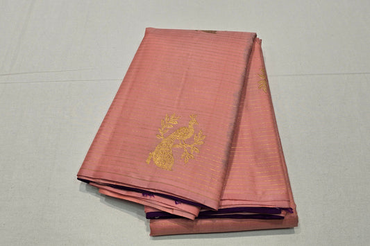 Pink Vaira Oosi Kanjivaram Silk Saree SS5820