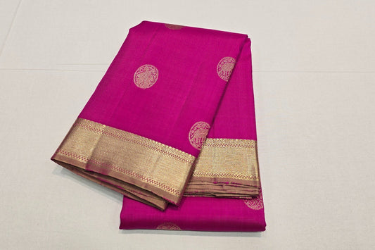 Dark pink Kanjivaram Silk Saree SS5982