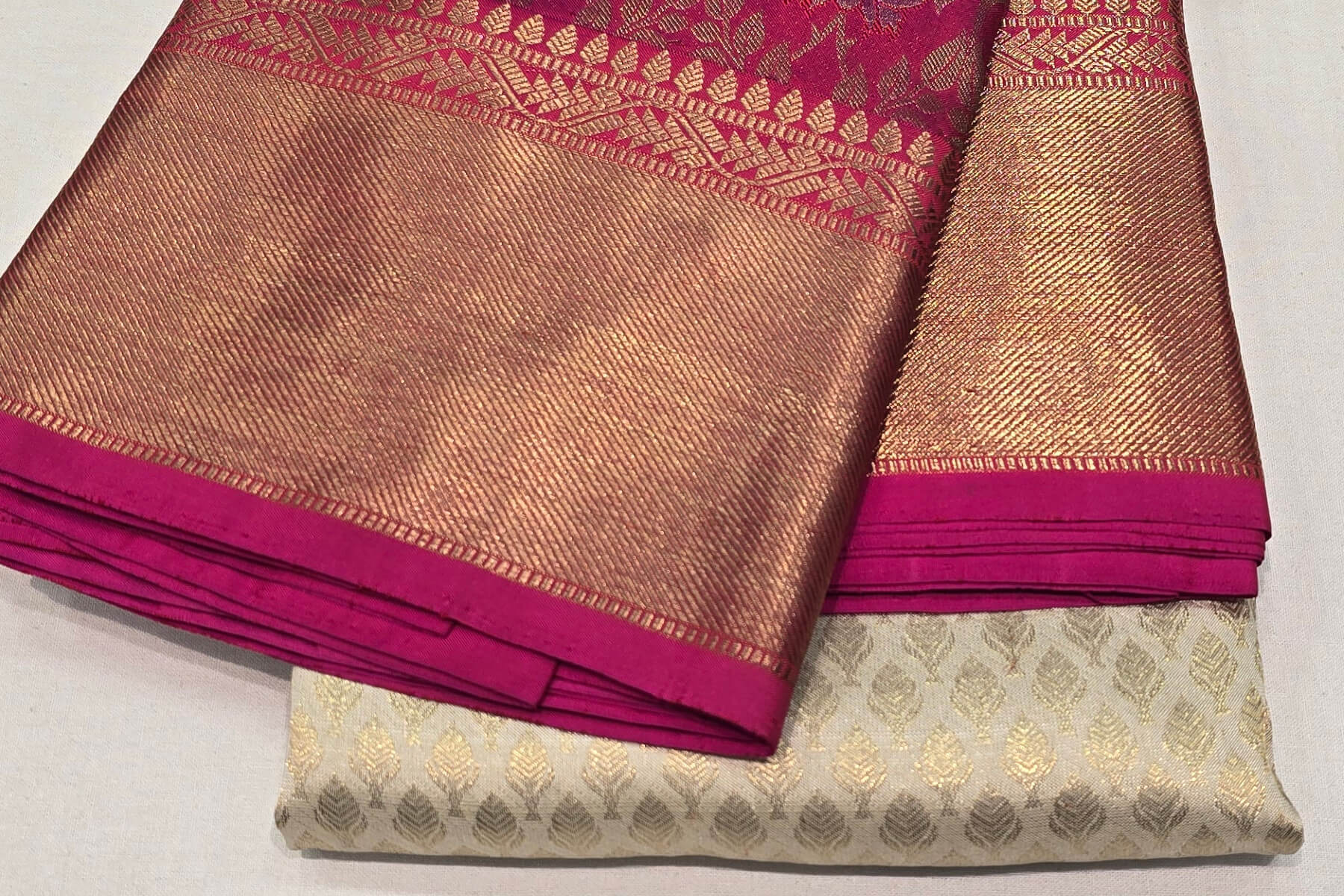 Off White Kanjivaram Silk Saree SS6080