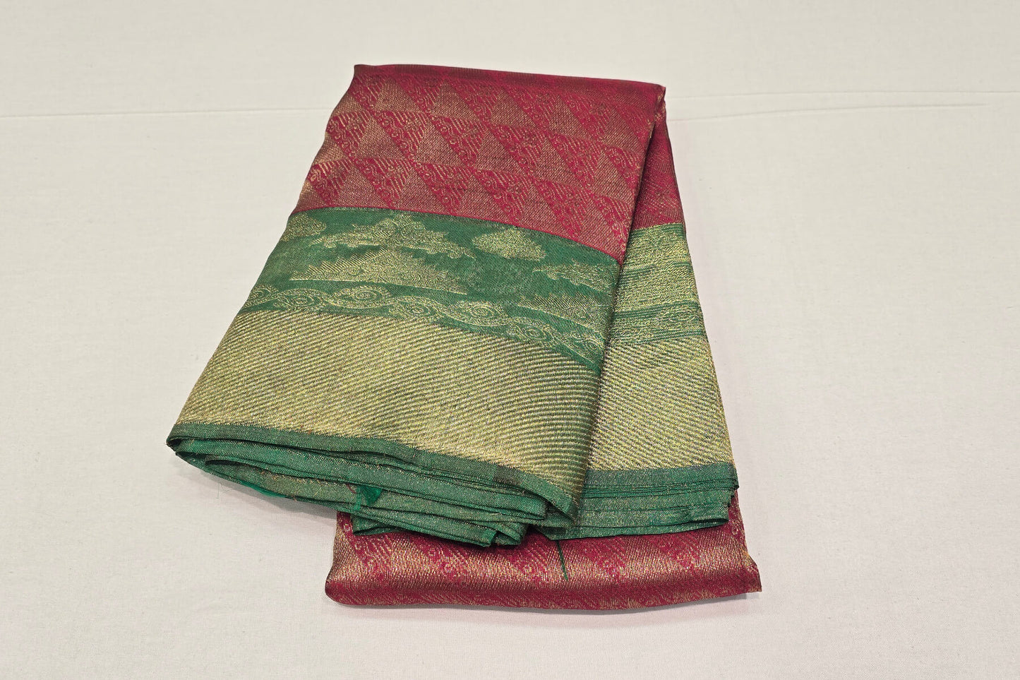 Dark Maroon Kanjivaram Silk Saree SS6088