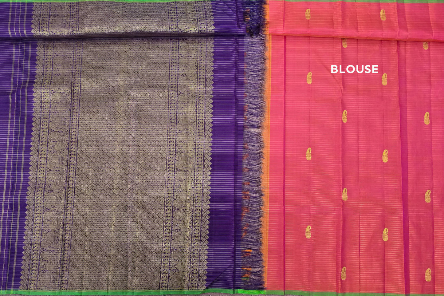 Violet Kanjivaram Silk Saree SS6143