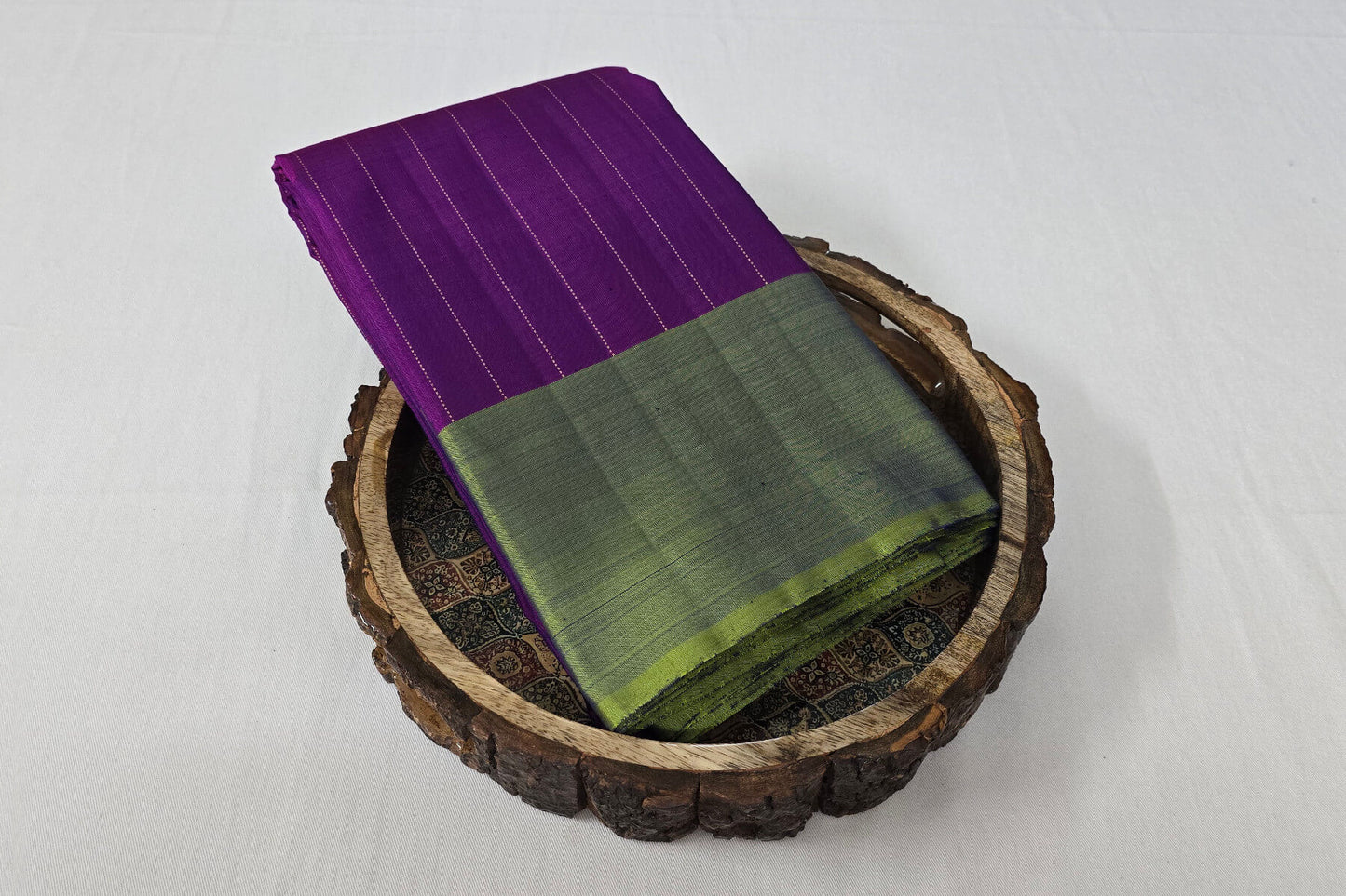 Magenta Kanchipuram silk saree