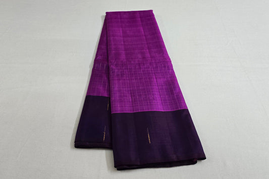Magenta kanchipuram silk saree