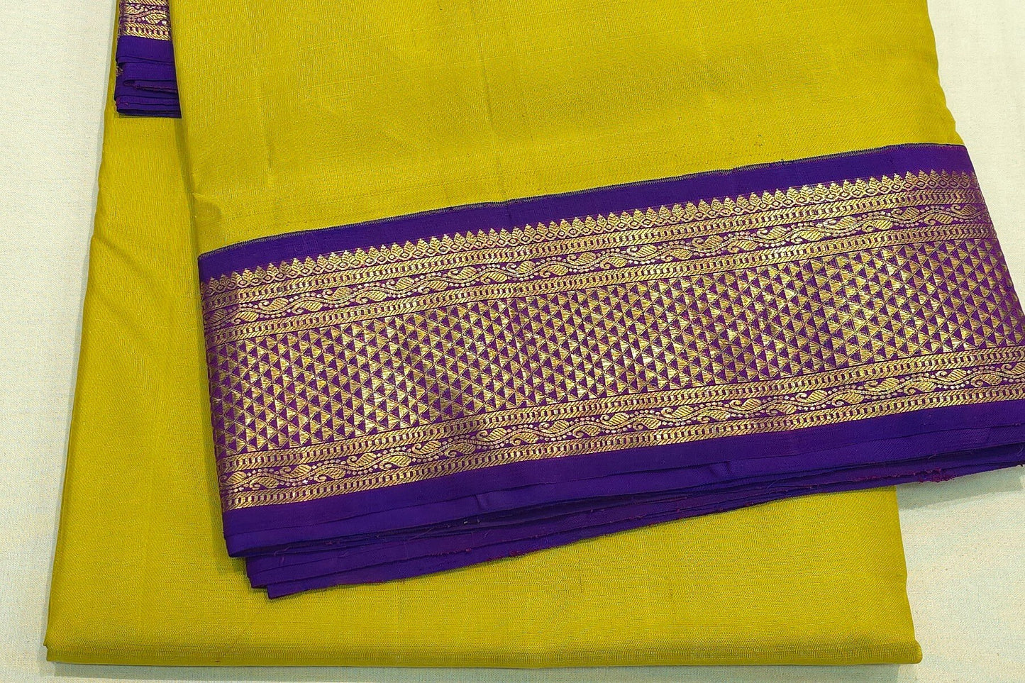 Plain ten yards madisar silk saree