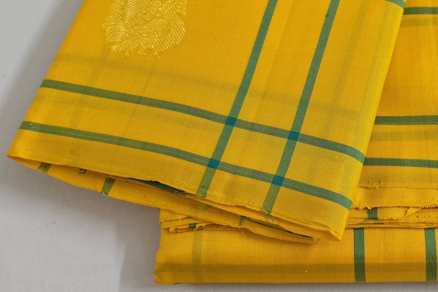 Borderless kanchipuram silk saree