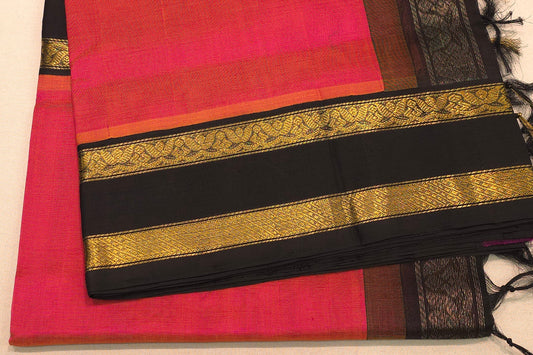 Plain silk cotton saree