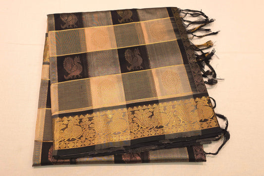 Multi-color silk cotton saree