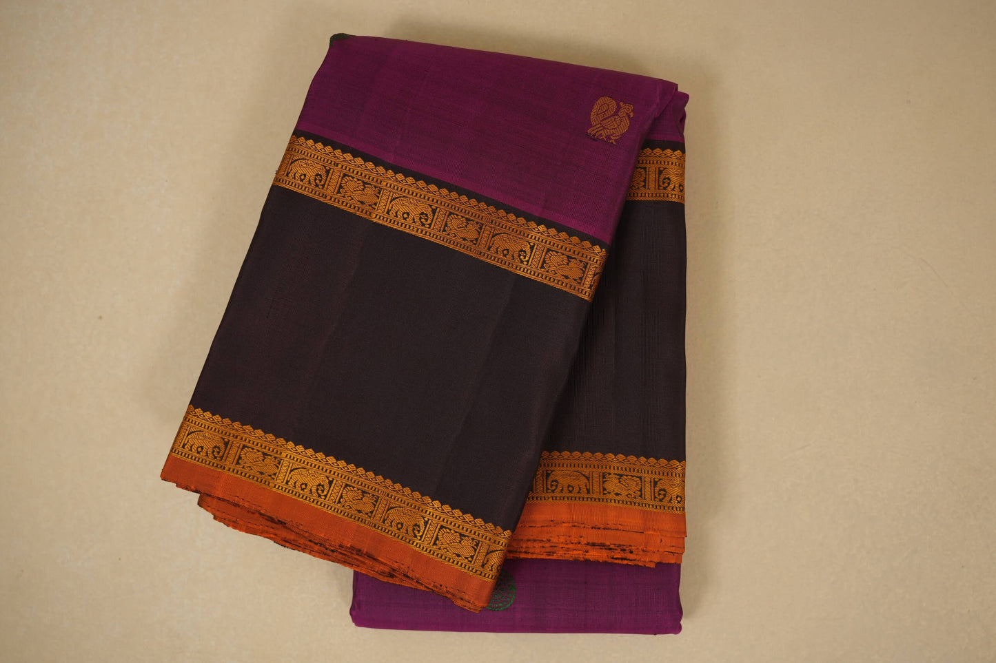 Magenta vintage kanjivaram silk saree