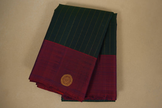 Green vintage kanjivaram silk saree
